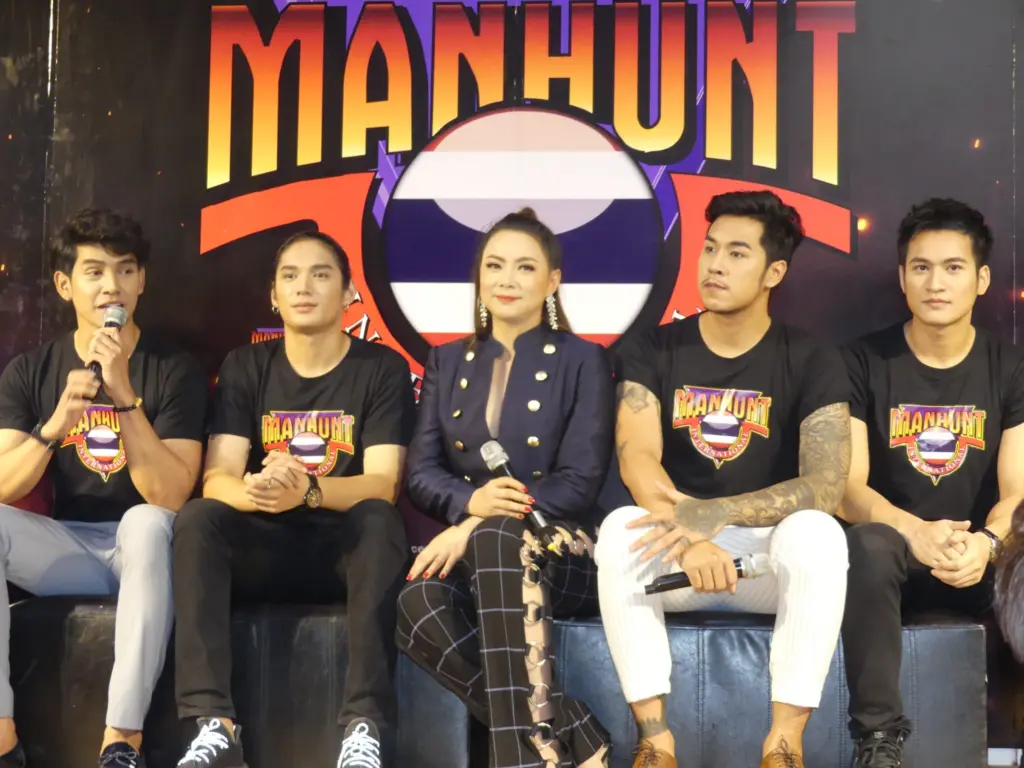 Miss Thailand 2000 Dr. Panadda Wongphudee leads Manhunt Thailand 2019 Press Conference